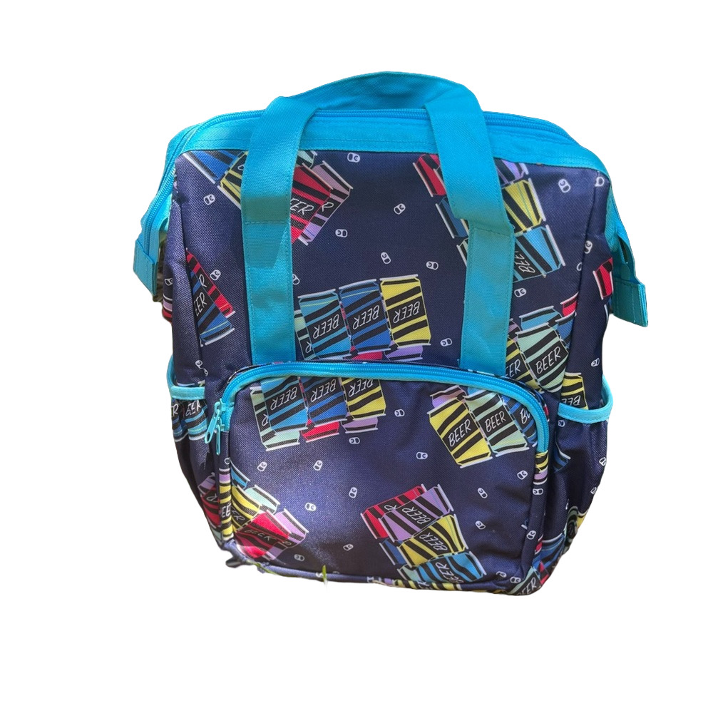 🇺🇸Colorful Beer Can Pattern Party Cooler Bag